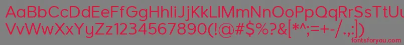 LarkeNeueRegular Font – Red Fonts on Gray Background