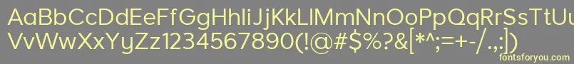 LarkeNeueRegular Font – Yellow Fonts on Gray Background