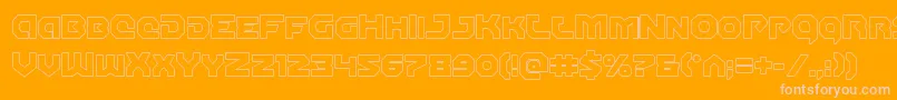 Подробнее о шрифте Gunnerstormout Шрифт Gunnerstormout – розовые шрифты на оранжевом фоне