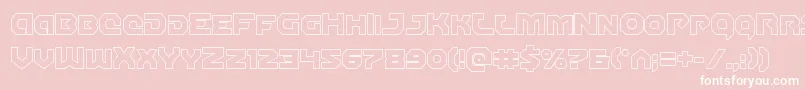 Gunnerstormout Font – White Fonts on Pink Background