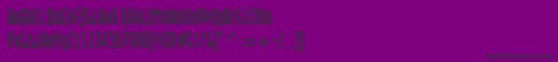 Blitstwoc Font – Black Fonts on Purple Background