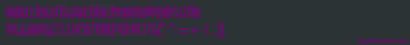 Шрифт Blitstwoc – фиолетовые шрифты на чёрном фоне