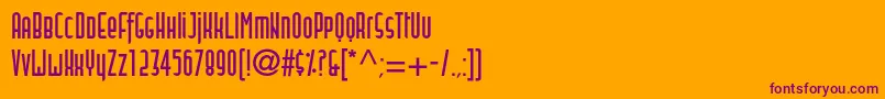 Blitstwoc Font – Purple Fonts on Orange Background