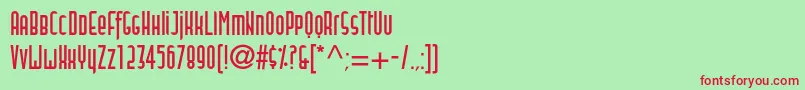 Blitstwoc Font – Red Fonts on Green Background