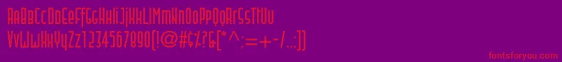 Blitstwoc Font – Red Fonts on Purple Background