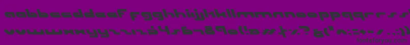 UniSolLeftalic Font – Black Fonts on Purple Background