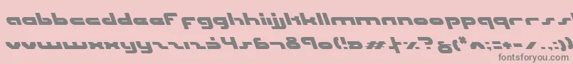 UniSolLeftalic Font – Gray Fonts on Pink Background