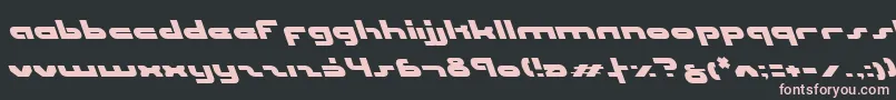 UniSolLeftalic Font – Pink Fonts on Black Background