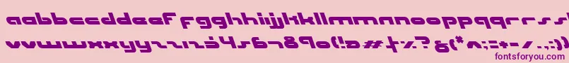 UniSolLeftalic Font – Purple Fonts on Pink Background