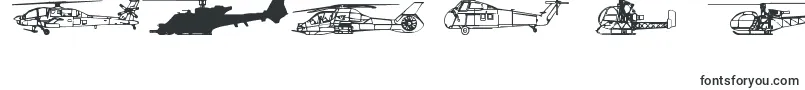 フォントHellocopters2b – 数字と数値のためのフォント