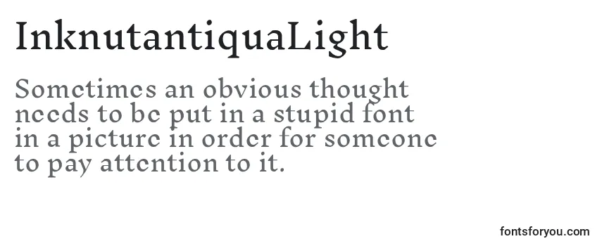 InknutantiquaLight Font