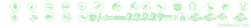 JurassicWorld-Schriftart – Grüne Schriften