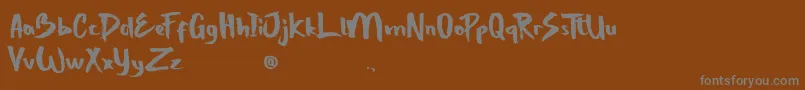 fuente StrongBoldOne – Fuentes Grises Sobre Fondo Marrón