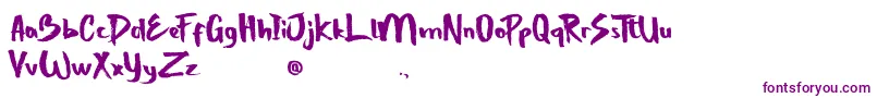 Шрифт StrongBoldOne – фиолетовые шрифты