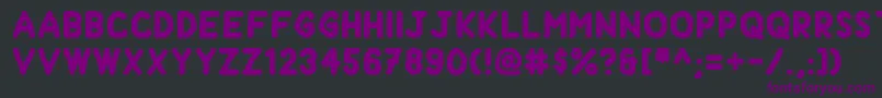 Шрифт Handform – фиолетовые шрифты на чёрном фоне