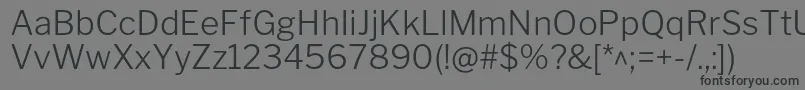 LibrefranklinLight Font – Black Fonts on Gray Background