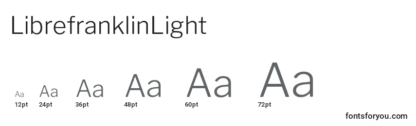 Размеры шрифта LibrefranklinLight (49017)