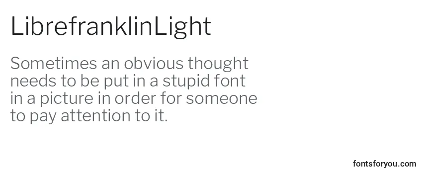 Шрифт LibrefranklinLight (49017)