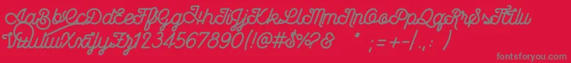 fuente Wasted – Fuentes Grises Sobre Fondo Rojo