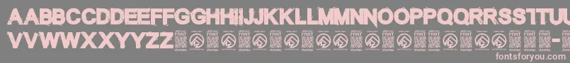 TheunknownRegular Font – Pink Fonts on Gray Background