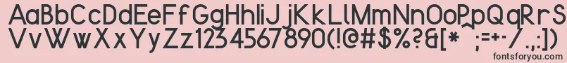 KentekenSmits2013 Font – Black Fonts on Pink Background