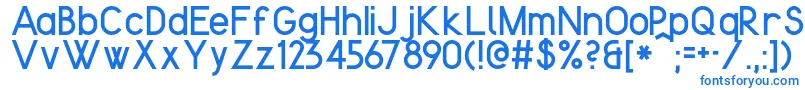 KentekenSmits2013 Font – Blue Fonts on White Background