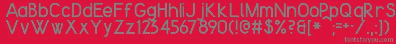 KentekenSmits2013 Font – Gray Fonts on Red Background