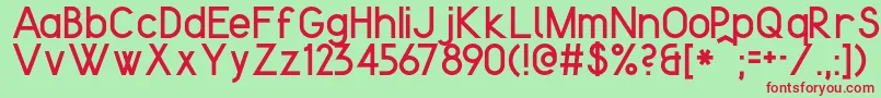 KentekenSmits2013 Font – Red Fonts on Green Background