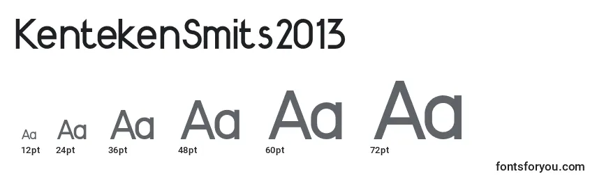 KentekenSmits2013 Font Sizes