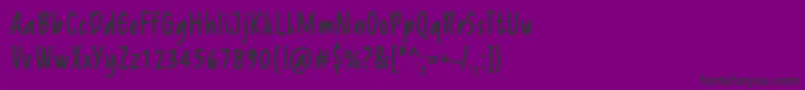 ReprineatoRegular Font – Black Fonts on Purple Background