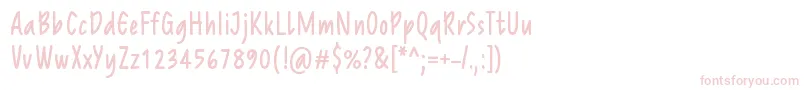 ReprineatoRegular Font – Pink Fonts on White Background