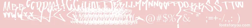 FuckingTagFont Font – White Fonts on Pink Background