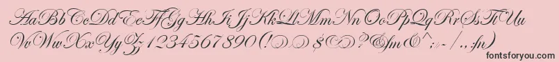 EasyStreetAltEps Font – Black Fonts on Pink Background