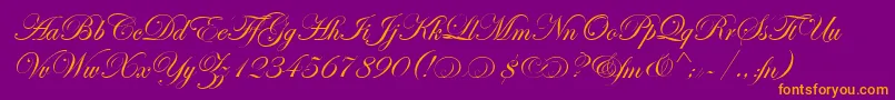 EasyStreetAltEps Font – Orange Fonts on Purple Background