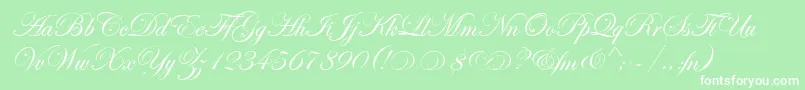 EasyStreetAltEps Font – White Fonts on Green Background