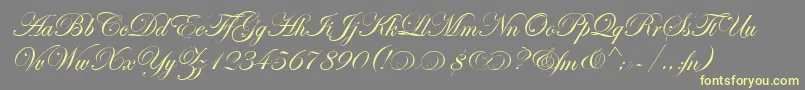 EasyStreetAltEps Font – Yellow Fonts on Gray Background