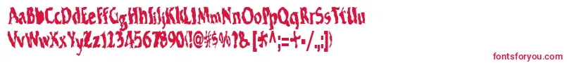 ElectricRegular Font – Red Fonts on White Background