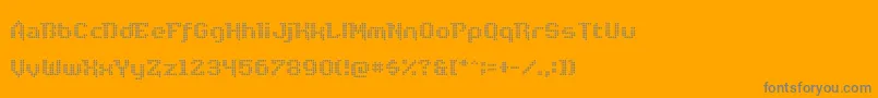 Шрифт DiscoNectar – серые шрифты на оранжевом фоне