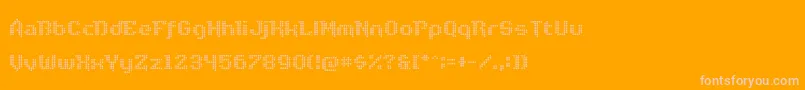 DiscoNectar Font – Pink Fonts on Orange Background