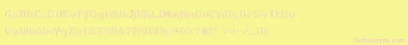 DiscoNectar Font – Pink Fonts on Yellow Background