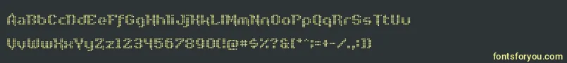 DiscoNectar Font – Yellow Fonts on Black Background