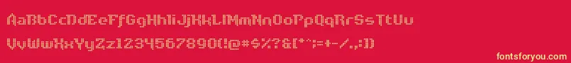 DiscoNectar Font – Yellow Fonts on Red Background