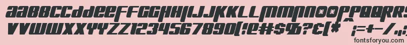 Шрифт KreonCondensedItalic – чёрные шрифты на розовом фоне