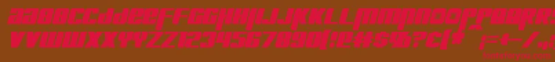 KreonCondensedItalic Font – Red Fonts on Brown Background