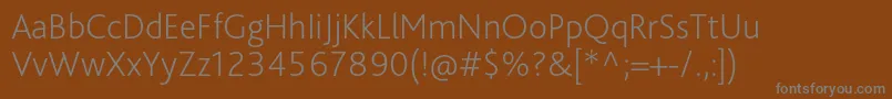Шрифт BlissproExtralight – серые шрифты на коричневом фоне
