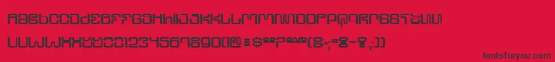 UltraSupervixen Font – Black Fonts on Red Background