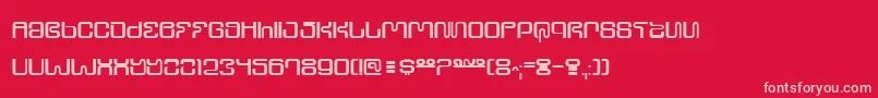 UltraSupervixen Font – Pink Fonts on Red Background