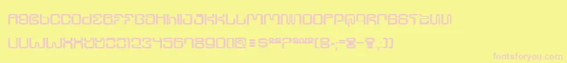 UltraSupervixen Font – Pink Fonts on Yellow Background