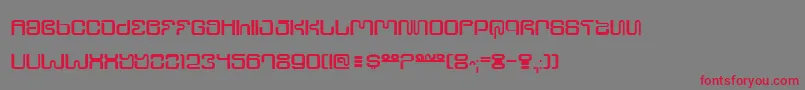 UltraSupervixen Font – Red Fonts on Gray Background