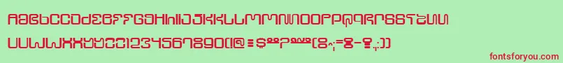 UltraSupervixen Font – Red Fonts on Green Background